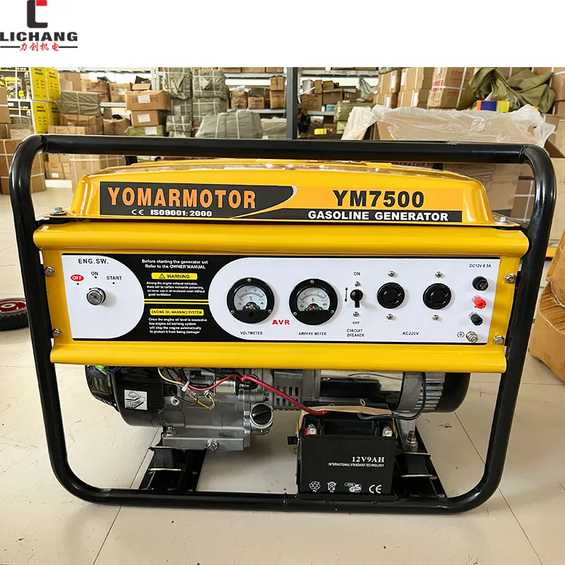 Generator Listrik Bensin Portabel 7KW 5KW Tiongkok untuk Siaga Rumah