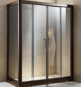 Cabina Doccia Moderna Scorrevole Rettangolare in Vetro Rivestito con Telaio Multifunzione Ecologica per Appartamenti - Product Image 1