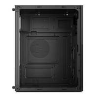 Gabinete de PC de Escritorio con Flujo de Aire Potente, Torre Compacta MATX, con Puertos Tipo C para Oficina, Color Negro