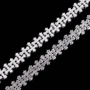 VVS Moissanite GRA certificate cross Cuban Bracelet Hip Hop Rock <b>Chain</b> 925 silver 18K Gold Plated Jewelry <b>Iced</b> <b>out</b> Link <b>Chain</b> - Product Image 1