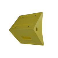 Cales de roue de sécurité robustes de 30 tonnes avec poignée, cales de roue en mousse de caoutchouc PU plastique pour camion, camping-car, remorque, garage, avion