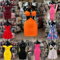 Robe sirène mi-longue à bretelles spaghetti, coupe ajustée, froncée, taille empire, pour femme, idéale pour les soirées - Approvisionnement en gros de Guangzhou