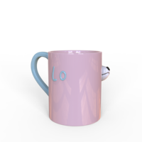 Vente en gros d'usine, tasses à boire personnalisées en céramique, motif animal bleu rose, chiens qui s'embrassent, tasse pour couple amoureux, souvenir de mariage, cadeau