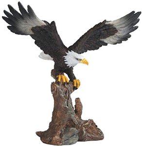 Venta al por mayor Calvo águila marrón rama estatuilla - Product Image 1