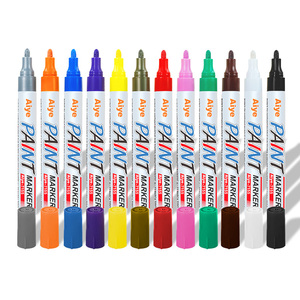Sơn Đánh Dấu 12 Màu Sắc Nhanh Chóng Khô Không Thấm Nước Vĩnh Viễn Dầu Dựa Mực Xe Lốp Vĩnh Viễn Sơn Đánh Dấu Bút - Product Image 1