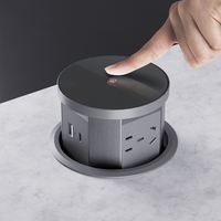 Prise électrique escamotable pour îlot de cuisine, personnalisable, encastrée, pour comptoir de bureau, prise escamotable, prise de bureau escamotable