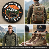 Patch moral personnalisé en PVC, badge rond en caoutchouc avec fixation auto-agrippante, patchs écologiques pour vêtements, accessoires DIY pour chapeaux et sacs
