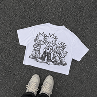Camiseta OEM de Diseño de Calidad para Hombre y Mujer, Estampado Holgado de Seda/Algodón, Camiseta Informal Premium de Moda, Prenda Personalizada