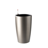 Pot de fleurs rond de luxe en plastique PP de grande taille YIZHITANG avec logo personnalisé et options OEM/ODM pour une utilisation à la maison et au jardin