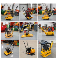 Compacteur à plaques de moteur Robin à haut rendement Compacteur vibrant pour la construction de routes Source d'énergie diesel ou électrique