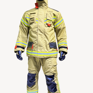 개인 화재 보호 장비 난연 분할 스타일 화재 의류 보호 세트 도매 Nomex 소방관 세트 - Product Image 1