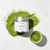 Poudre de Matcha de Qualité Cérémoniale à Marque Blanche OEM pour Boissons et Aliments, Emballage de Matcha