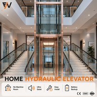 Ascenseur hydraulique pour maison, duplex, maison jumelée, villa, hôtel, structure compacte en PVC, installation facile, fabrication OEM, résidentiel