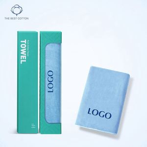 Juego de Toallas de Algodón Antideslizantes, en Caja de Regalo, de Alta Calidad Profesional, con Logotipo Personalizado, para Yoga, Gimnasio, Fitness, Club, Uso Promocional - Product Image 2