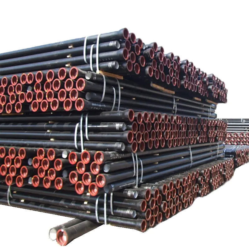En598 600mm tubo in ghisa sferoidale a forma di tubo zincato saldato con struttura fognaria piegabile tubo di perforazione acciaio Q235 EN 6m