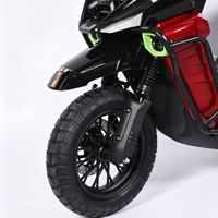 Moto électrique pour adultes à grande vitesse 72V, vitesse maximale de 100 km/h, moteur puissant de 2000W, moto sportive pour les trajets quotidiens