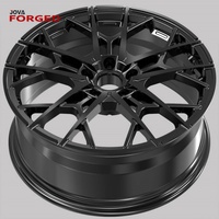 Juego de 4 Ruedas Monoblock de Aleación de Aluminio Forjado de 21 Pulgadas, 5x130, 5x120.65, 5x112, Acabado Negro, Diseño Multirradio, 40mm/30mm/25mm/20mm