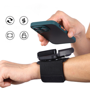 ที่วางโทรศัพท์มือถือแบบพกพาปรับได้ ที่วางโทรศัพท์แบบสายรัดแขนหมุนได้ 360 องศา สายรัดปรับได้ ที่วางโทรศัพท์มือถือที่สะดวกสบายสำหรับ - Product Image 1