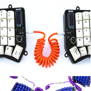 Câble spiralé à ressort 3.5mm TRRS vers TRRS 10CM pour clavier divisé RODE Sc7 par <span class=keywords><strong>VIDEOMIC</strong></span> GO Vidéo Micro-type Micros Câbles de cordon audio - Product Image 5