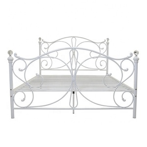 Testa del <span class=keywords><strong>letto</strong></span> dal design semplice e bello alla moda con acciaio a sfera di cristallo con struttura verniciata a polvere <span class=keywords><strong>letto</strong></span> in <span class=keywords><strong>ferro</strong></span> battuto di fabbricazione cinese - Product Image 3