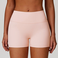Novedad, Pantalones Cortos Deportivos de Cintura Alta para Mujer XW-BJ-4002, Talla XXL, Ropa Deportiva Sólida para Entrenamiento, Fitness, Yoga, con Cintura Elástica