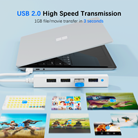 Offre Spéciale Hub USB 2.0 à 4 ports Plug & Play Extension multi-appareils haute vitesse pour PC portable en stock