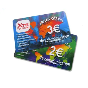 Custom printing prepaid card top up phone calling card