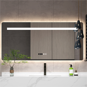 Ensemble <span class=keywords><strong>de</strong></span> meubles <span class=keywords><strong>de</strong></span> <span class=keywords><strong>salle</strong></span> <span class=keywords><strong>de</strong></span> <span class=keywords><strong>bain</strong></span> modernes <span class=keywords><strong>et</strong></span> luxueux avec miroir LED rectangulaire intelligent, vasque <span class=keywords><strong>et</strong></span> armoire <span class=keywords><strong>de</strong></span> <span class=keywords><strong>salle</strong></span> <span class=keywords><strong>de</strong></span> <span class=keywords><strong>bain</strong></span> - Product Image 4