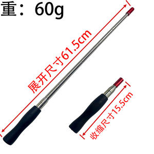 Ztc574 Mini canne à pêche télescopique 6m en acier inoxydable réglable pour la pêche à la carpe en eau douce - Product Image 2