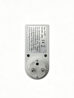 Interruptor Temporizador Digital Semanal Programable con Pantalla LCD Grande, Enchufe de 230V 16A 3680W con Función de Reinicio y Aleación, Certificación CE GS