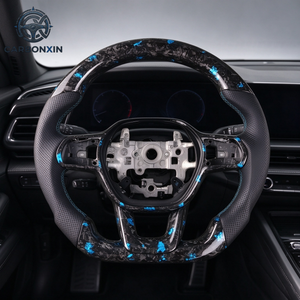 Volant de voiture sport en cuir forgé personnalisé avec fibre de carbone pour Honda Civic 11 FL1 2022 2026 Accord 11e génération CRV Fit - Product Image 6