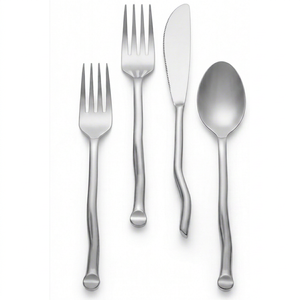 Ensemble de couverts en acier inoxydable de qualité supérieure, élégants, pour les dîners, les mariages, les restaurants et l'usage domestique - Product Image 1