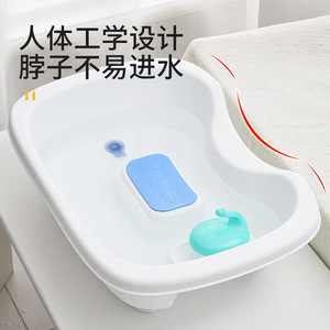 PVC Plastic Inflatable Hair Wash Basin <b>Portable</b> Inflatable Hair Shampoo Wash Basin for <b>Bed</b> Ridden People - Product Image 5