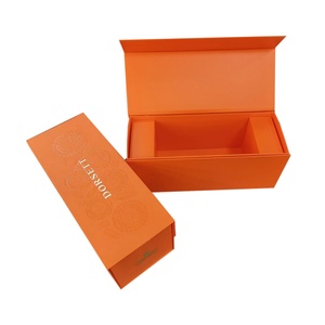 Wholesale Custom Logo Premium Luxury Cardboard Paper <b>Gift</b> <b>Box</b> <b>Magnetic</b> Packaging <b>Box</b> Orange Paper <b>Box</b> - Product Image 3
