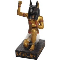 Große Dekorative Antike Ägyptische Bronze-Anubis-Statuen für den Außenbereich zum Verkauf