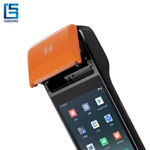 安卓13 8核触摸屏pos机，带NFC WIFI打印机手持移动pos终端