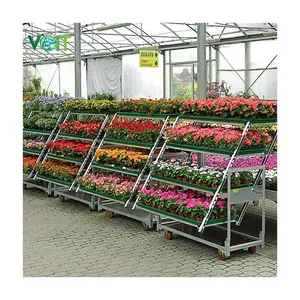 온실 덴마크 운송 꽃 식물 디스플레이 카브리올레 컨버터블 트롤리