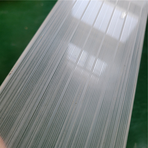 Marco de Puerta de Aluminio Esmerilado 2026, Vidrio Templado Esmerilado Ultra Blanco con Orificios Perforados y Vidrio Esmerilado - Product Image 3