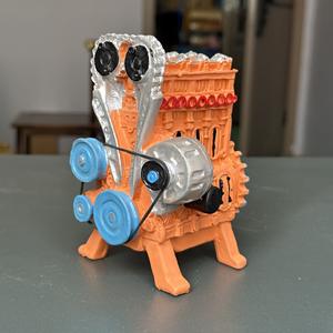 Kit de montaje de modelo de motor de vehículo Motor de gas de ocho tiempos recto modelo de trabajo Kit de motor de 8 cilindros - Product Image 5