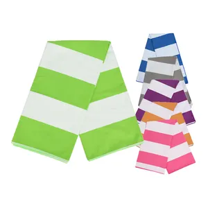 Huiyi nuovissimo design grande striscia di asciugamani da spiaggia all'ingrosso fornitore della cina asciugamano da spiaggia personalizzato ad asciugatura rapida