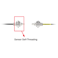 Senpum M4 Thread Cable de fibra de Corte libre Sonda de sensor óptico de fibra reflectante Thrubeam de plástico para