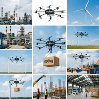 Drone de pulvérisation agricole autonome FCC-X400 pour la gestion des cultures en plantation