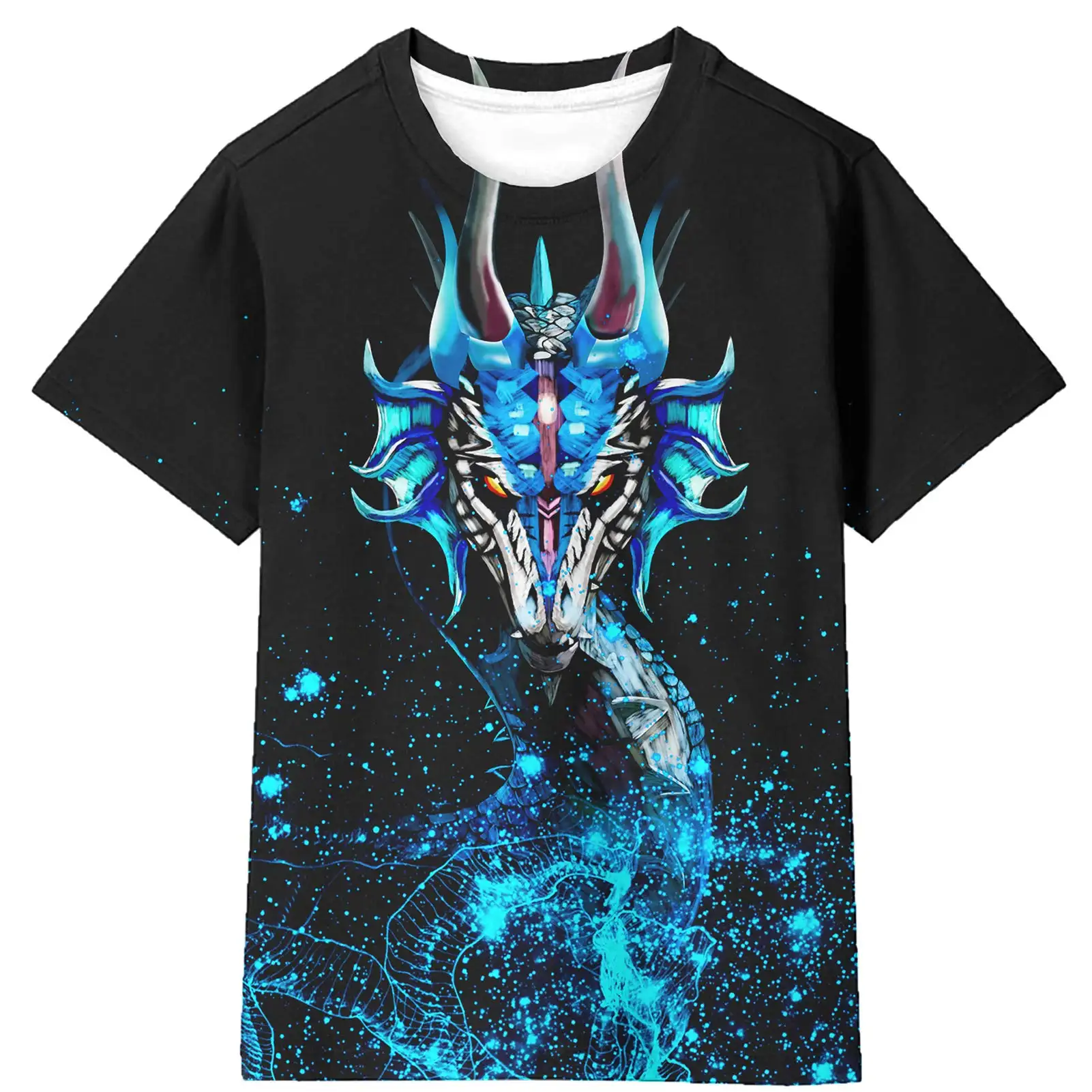 Profession elle Anpassung Factory Outlet Coole Drachen Persönlichkeit Männer T-Shirt Kurzarm Rundhals-T-Shirt mit Großhandel