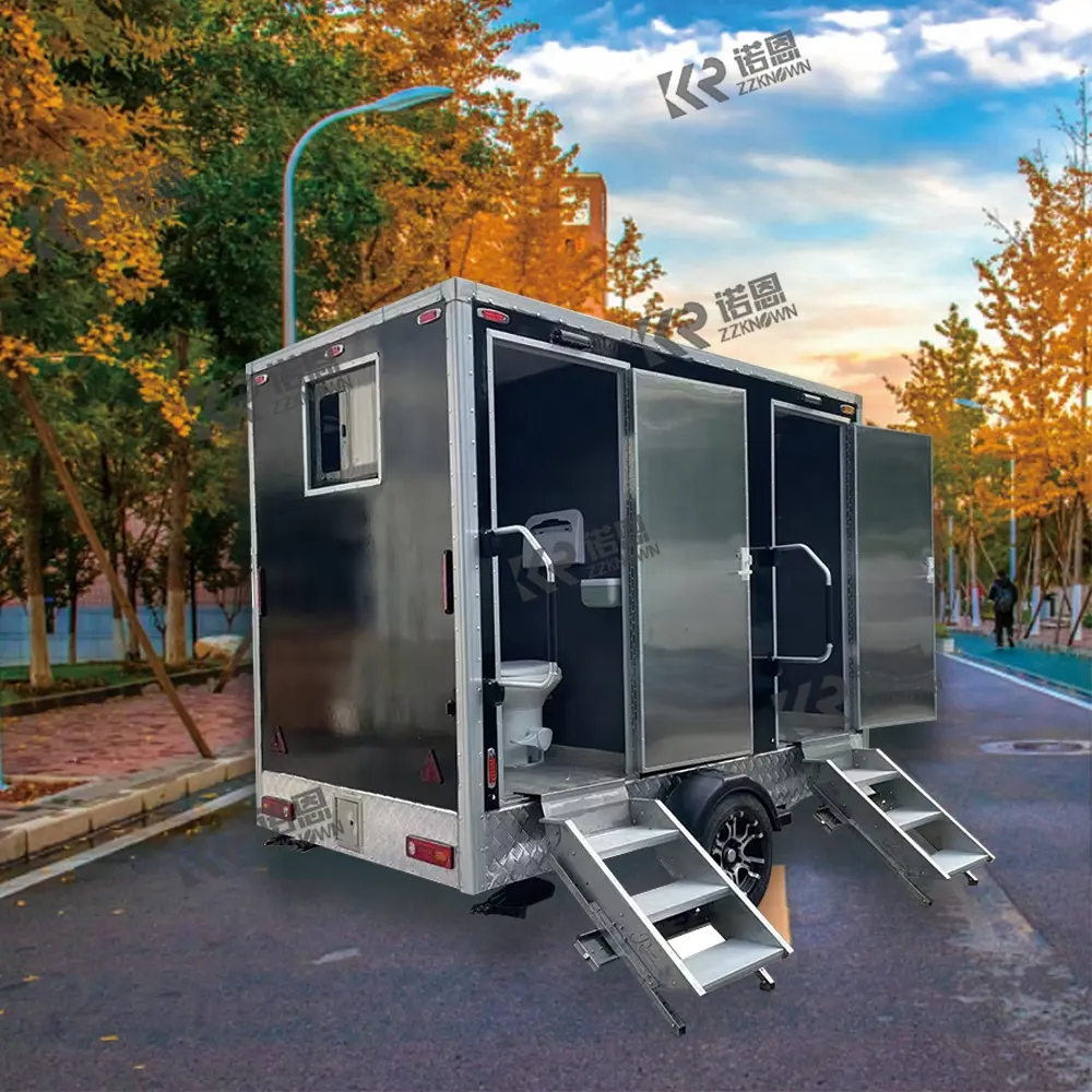 Premium anpassbare mobile Toiletten Outdoor tragbare Toiletten-und Dusch anhänger zum Verkauf