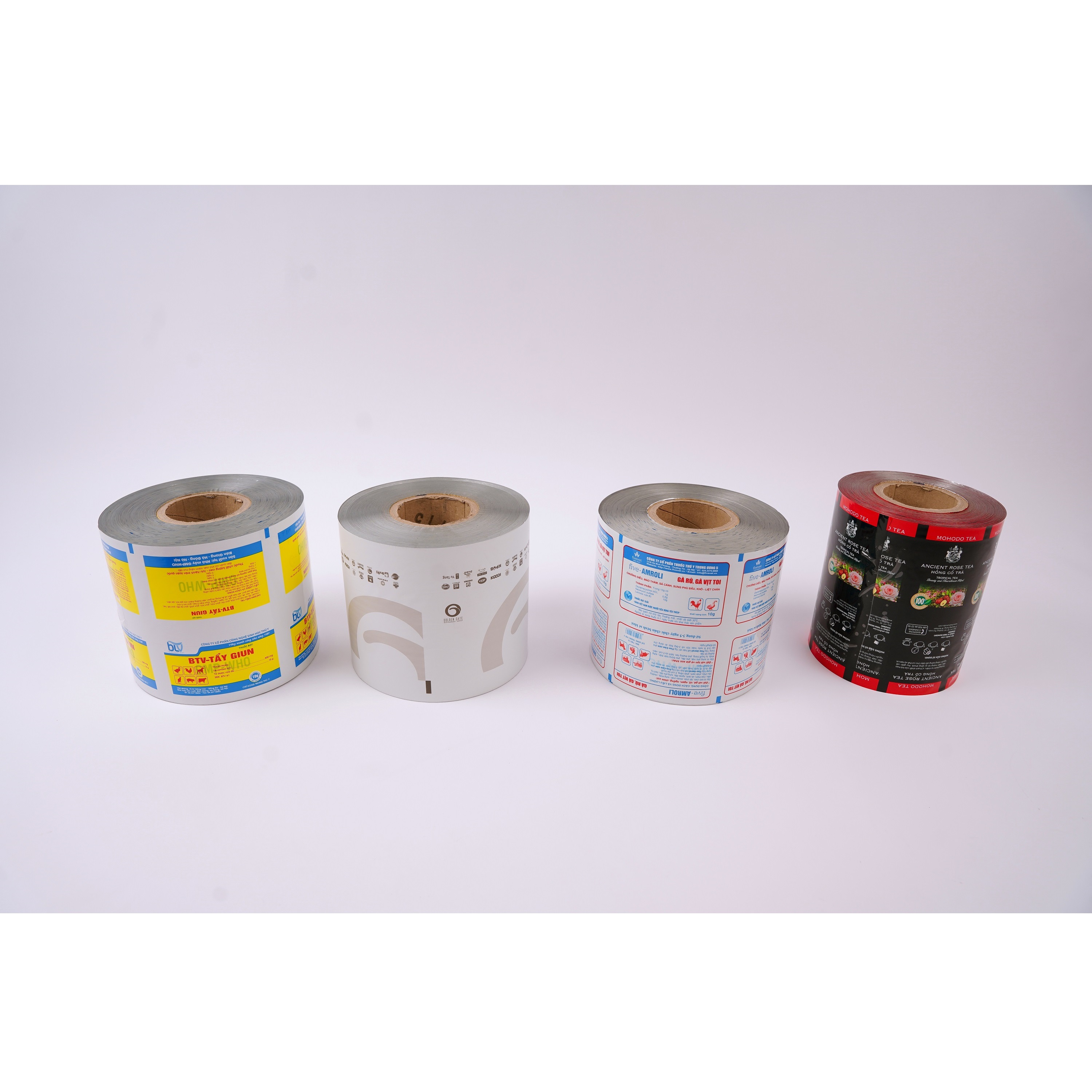 Aluminum Foil Plastic Packaging Vietnam Supplier Custom Printed Bopp Laminating Film Roll Packaging Combination Printing