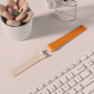 Bracelet en silicone magnétique pour <span class=keywords><strong>Samsung</strong></span> Watch 6 5 <span class=keywords><strong>4</strong></span> 40 mm 44 mm, sans espaces, conception à ajustement rapide pour le sport, la course à pied, l'utilisation quotidienne de la montre intelligente - Product Image 6