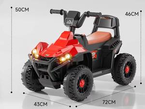 Mobil Buggy Pantai Listrik Plastik Bertenaga Baterai untuk Anak-Anak dengan Lampu LED, Musik, Roda Busa, Mainan Tunggang untuk Balita Usia 2-7 Tahun - Product Image 5