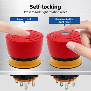 BENLEE New High-Quality Emergency Stop <strong>Button</strong> <strong>Switch</strong> Elevator Safety E-Stop IP65 Waterproof Red Plastic <strong>Push</strong> <strong>Button</strong> <strong>Switches</strong> - Product Image 2