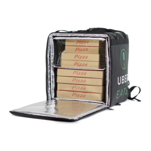 Mochila con aislamiento térmico de comida caliente para <span class=keywords><strong>pizza</strong></span>, bolsa de refrigeración de alta calidad, brillante, amarillo, <span class=keywords><strong>glovo</strong></span> - Product Image 3