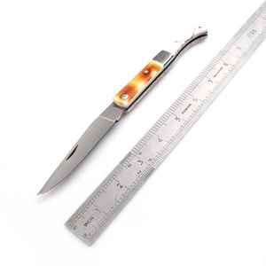 มีดพับแบบพกพาดามัสกัสทำด้วยมือพร้อมปลอกหนังเขากวางสำหรับ2025กลางแจ้ง - Product Image 3